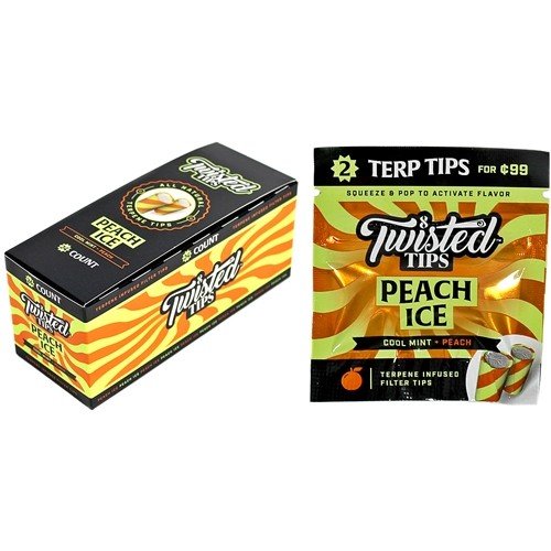 [23929] TWISTED TIPS 24CT PEACH ICE