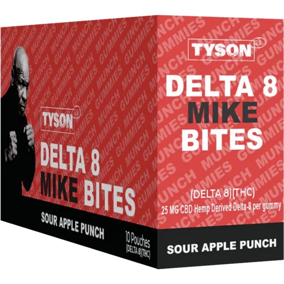 [24212] TYSON MIKE BITES 10CT D8 SOUR APPLE PUNCH