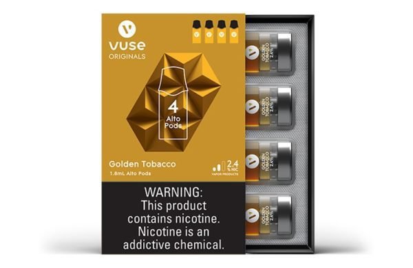 [1395] VUSE ALTO POD 4CT GOLDEN TOBACCO 2.4%