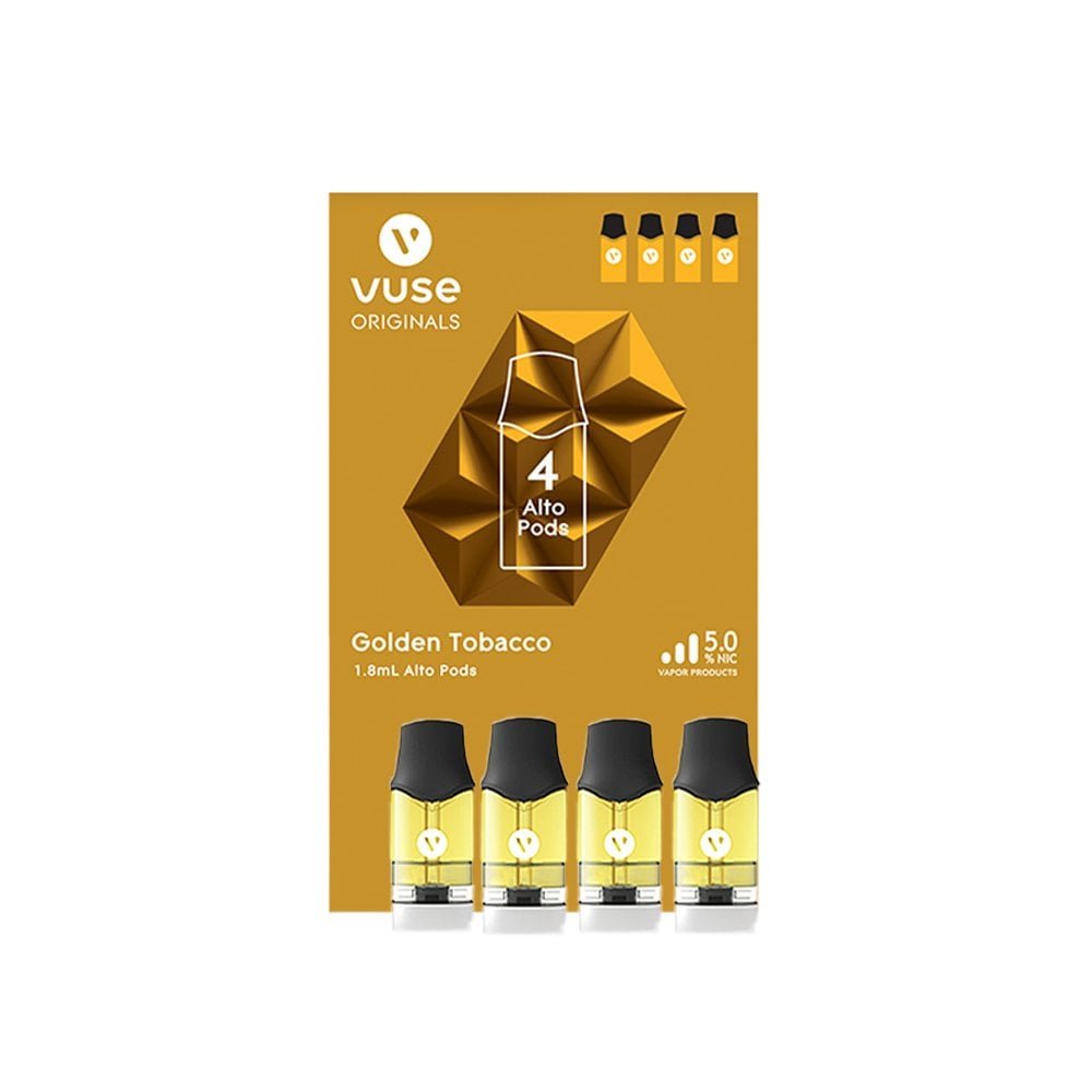VUSE ALTO POD 4CT GOLDEN TOBACCO 5%