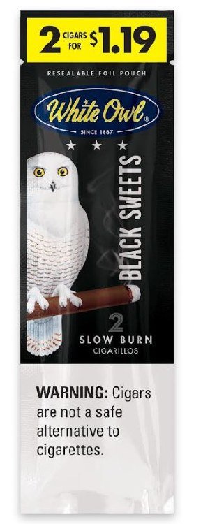 [41045] WHITE OWL 30CT 2/$1.19 BLACK SWEETS