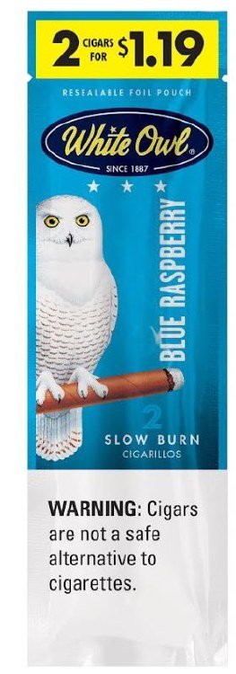 [41037] WHITE OWL 30CT 2/$1.19 BLUE RASPBERRY