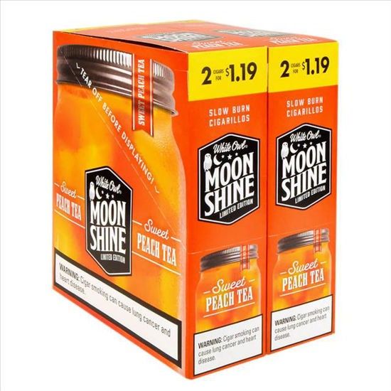 [41076] WHITE OWL 30CT 2/$1.19 MOON SHINE SWEET PEACH TEA