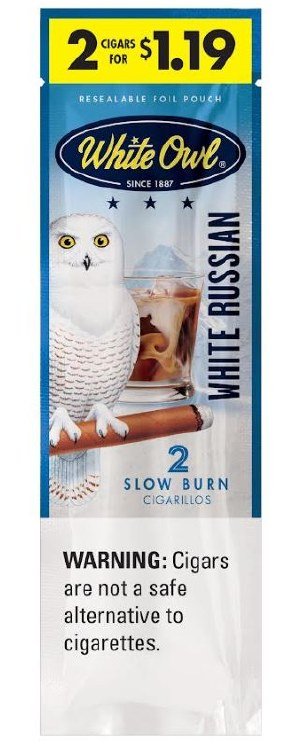 [41031] WHITE OWL 30CT 2/$1.19 WHITE RUSSIAN
