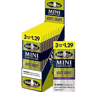 [23507] WHITE OWL MINI $1.29 15/3CT WHITE GRAPE