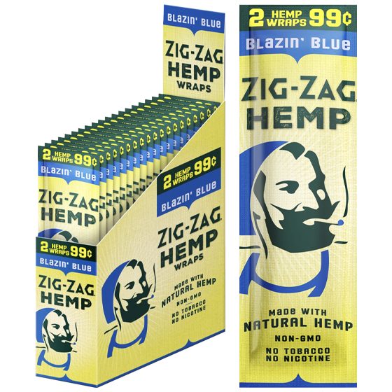 [21809] ZIG ZAG 25CT WRAP 2/$.99 BLUE