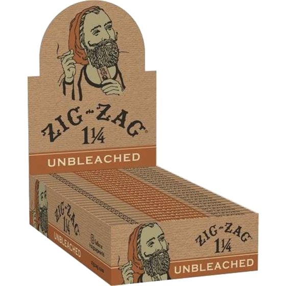[24769] ZIG ZAG 48CT UNBLEACHED DISPLAY 1.25"