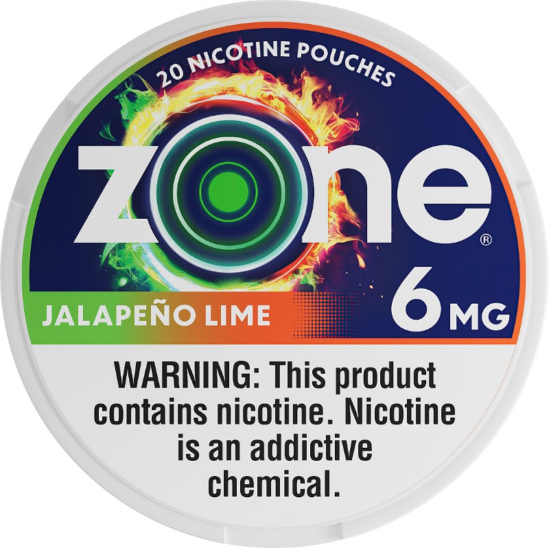[37165] ZONE NICOTINE POUCH 6MG 5CT JALAPENO LIME