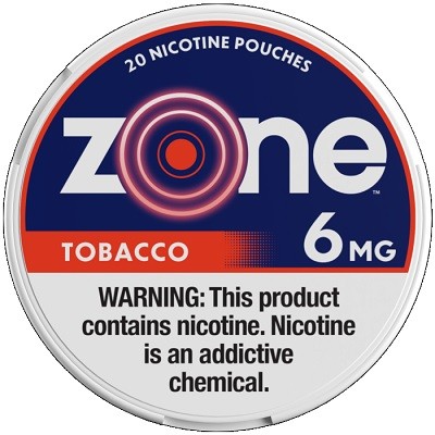 [36786] ZONE NICOTINE POUCH 6MG 5CT TOBACCO