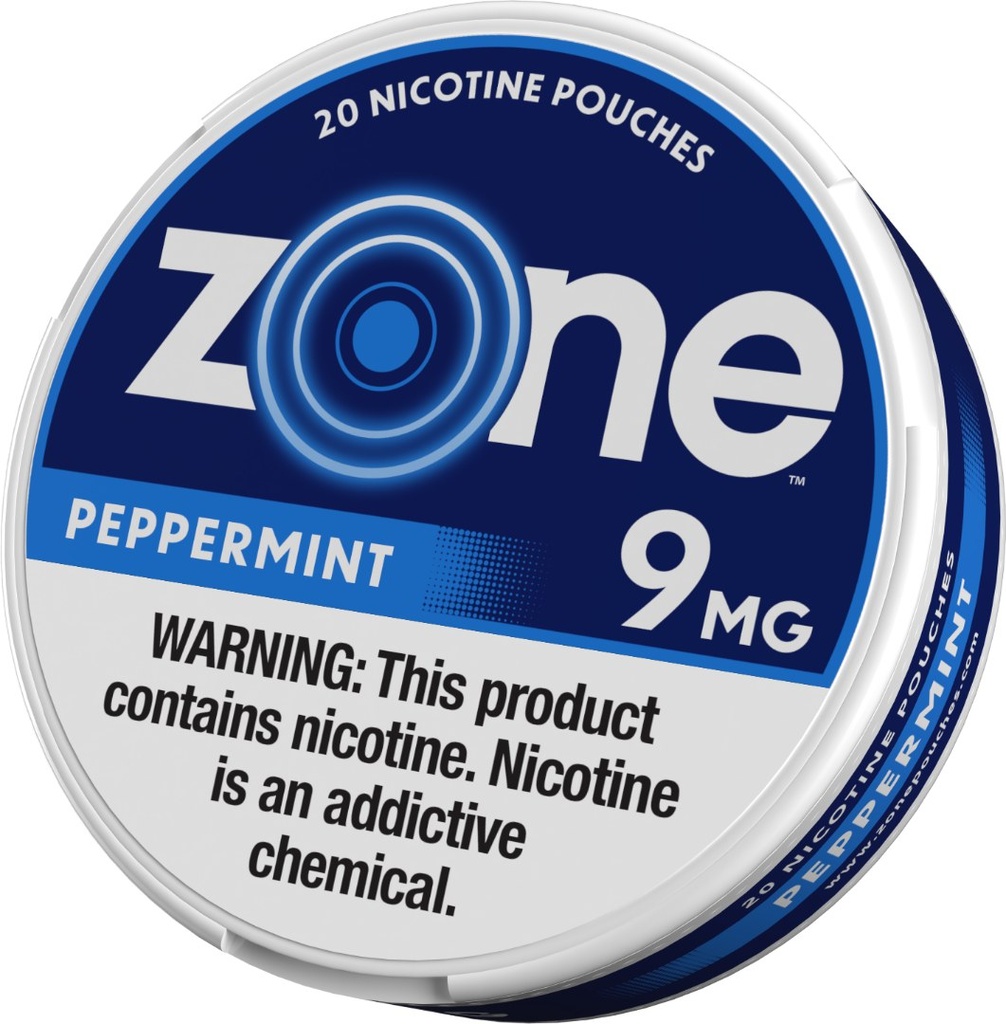 [1557] ZONE NICOTINE POUCH 9MG 5CT PEPPERMINT