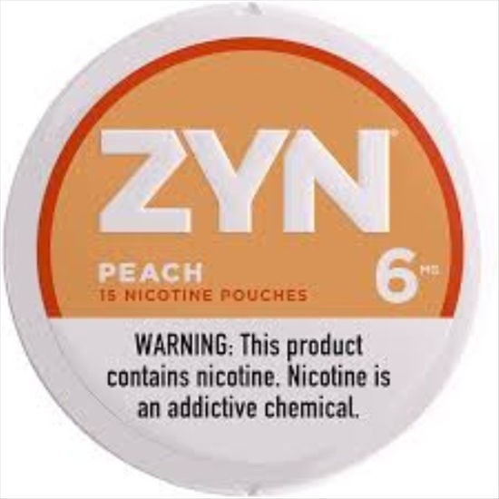[24959] ZYN NICOTINE POUCH 6MG 5CT PEACH