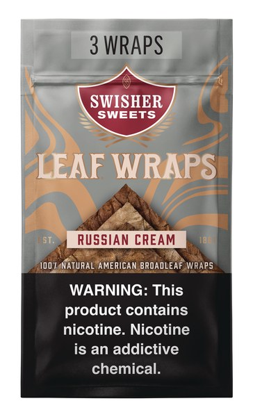 [42015] SWISHER LEAF WRAPS 10/3CT NP RUSSIAN CREAM