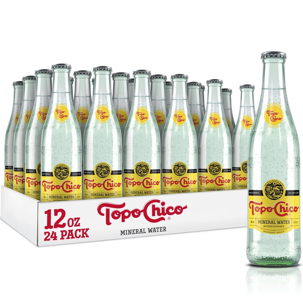 TOPO CHICO 24CT 12FL OZ GLASS BOTTLE MINERAL WATER