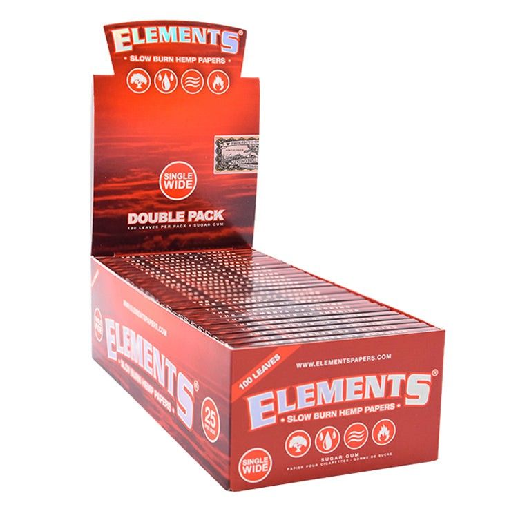 [21626] ELEMENTS PAPER SLOW BURN 25CT SINGLE WIDE