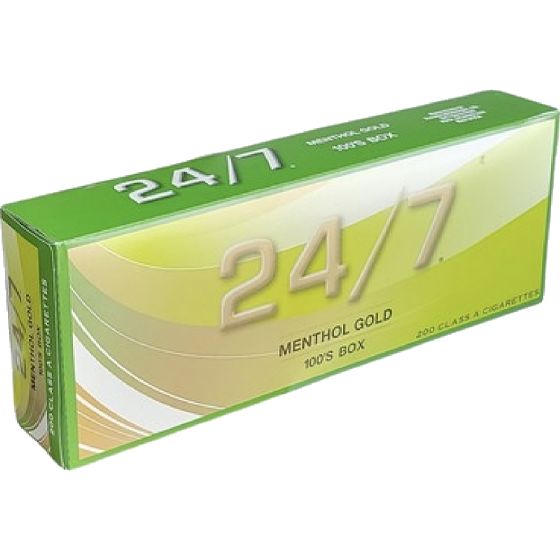 [40099] 24/7 MENTHOL GOLD BOX 100