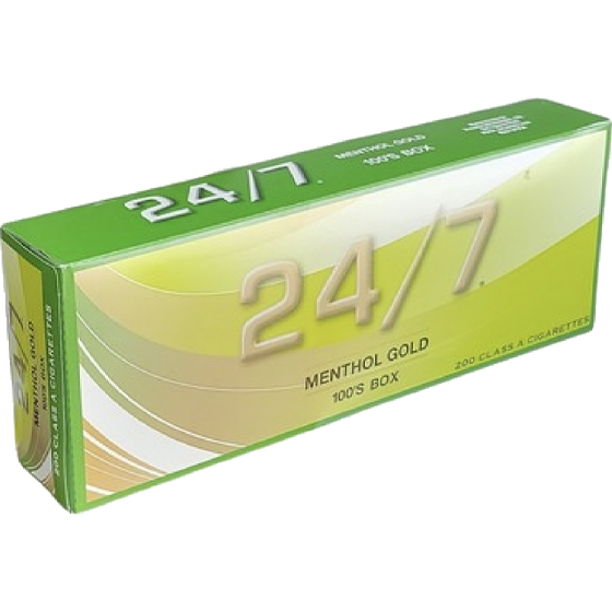 24/7 MENTHOL GOLD BOX 100