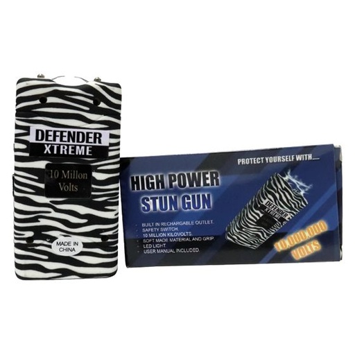 CHEETAH CYCLONE STUN GUN W/ALARM ZEBRA