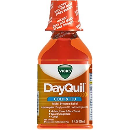 DAYQUIL 8FL OZ COLD & FLU ORIGINAL