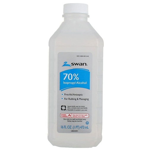 SWAN WHITE ALCOHOL RUB 70%