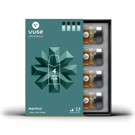 VUSE ALTO POD 4CT MENTHOL 2.4%
