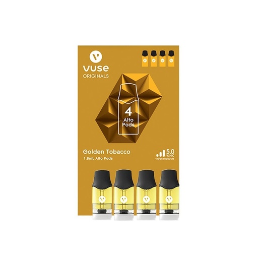 VUSE ALTO POD 4CT GOLDEN TOBACCO 5%