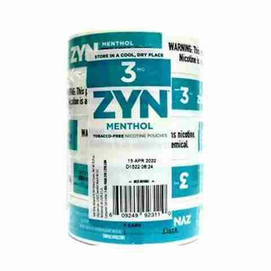 [24982] ZYN NICOTINE POUCH 3MG 5CT MENTHOL