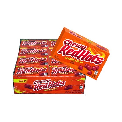 FR CHEWY 24CT REDHOTS SIZZLING SOUR