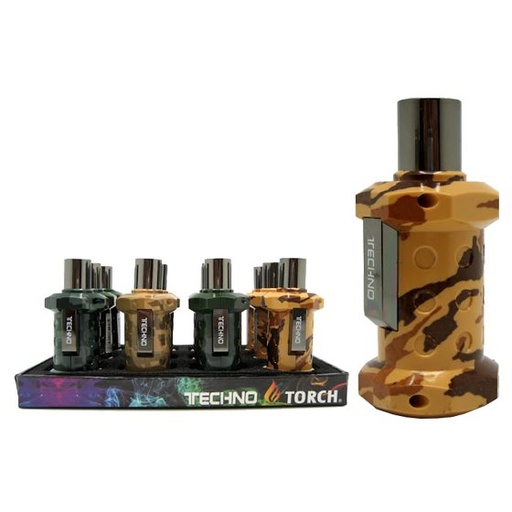 TECHNO TORCH 12CT GRENADE METAL ~ CAMO