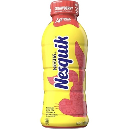 NESTLE NESQUIK 14OZ 12CT STRAWBERRY