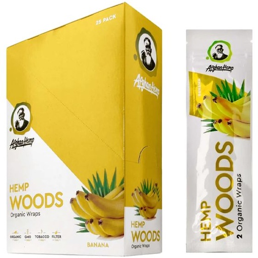 AFGHAN HEMP WOOD 25CT BANANA