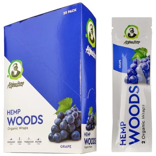 AFGHAN HEMP WOOD 25CT GRAPE