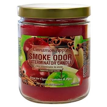 [37049] SMOKE ODOR 13OZ JAR CINNAMON APPLE