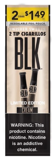 SWISHER BLK 15CT 2/$1.49 CREAM